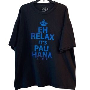 T&C Surf Shop "Pau Hana Time" T-Shirt - Black - Men's 2XL -  BIG & Tall Hawaii